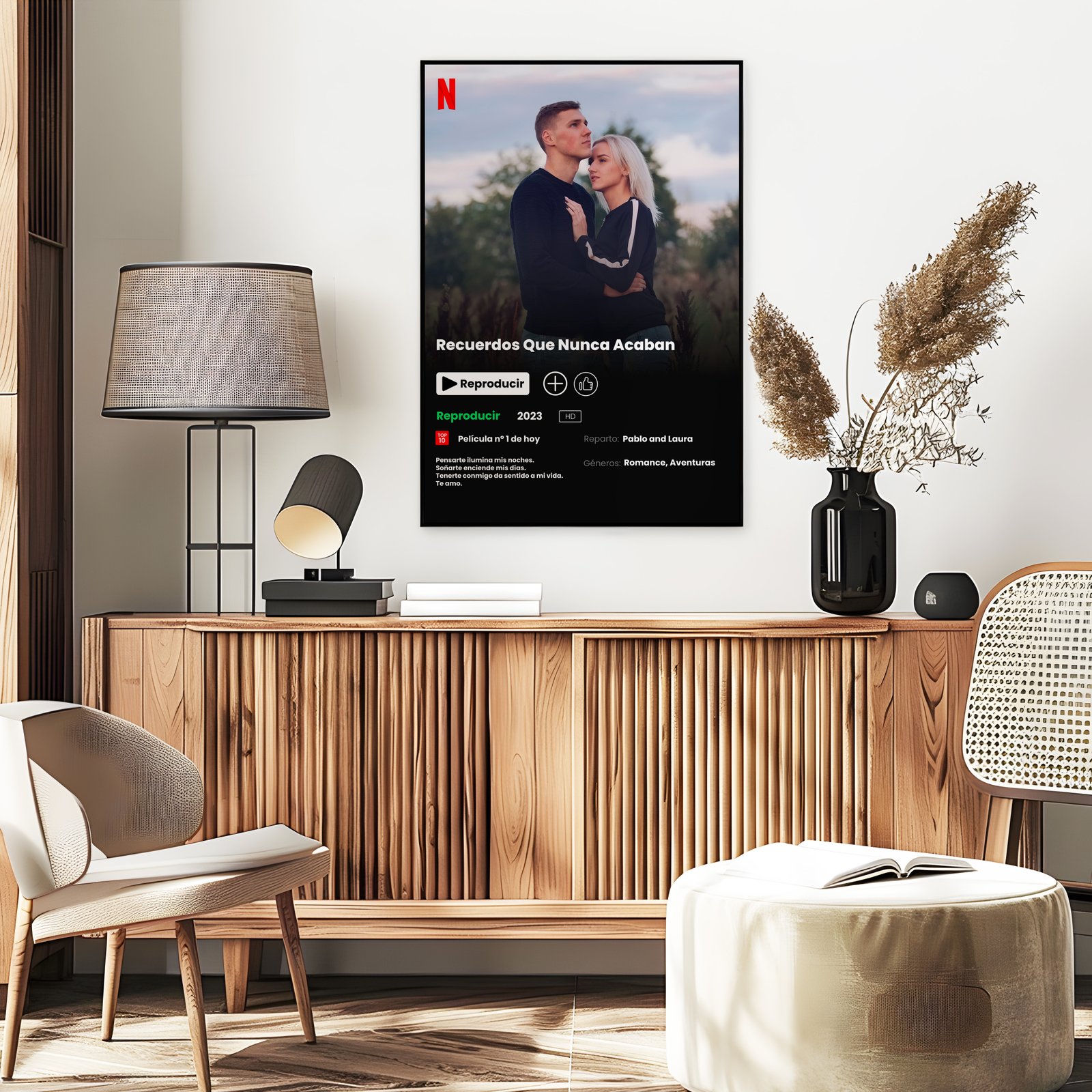 Cartel personalizado estilo Netflix