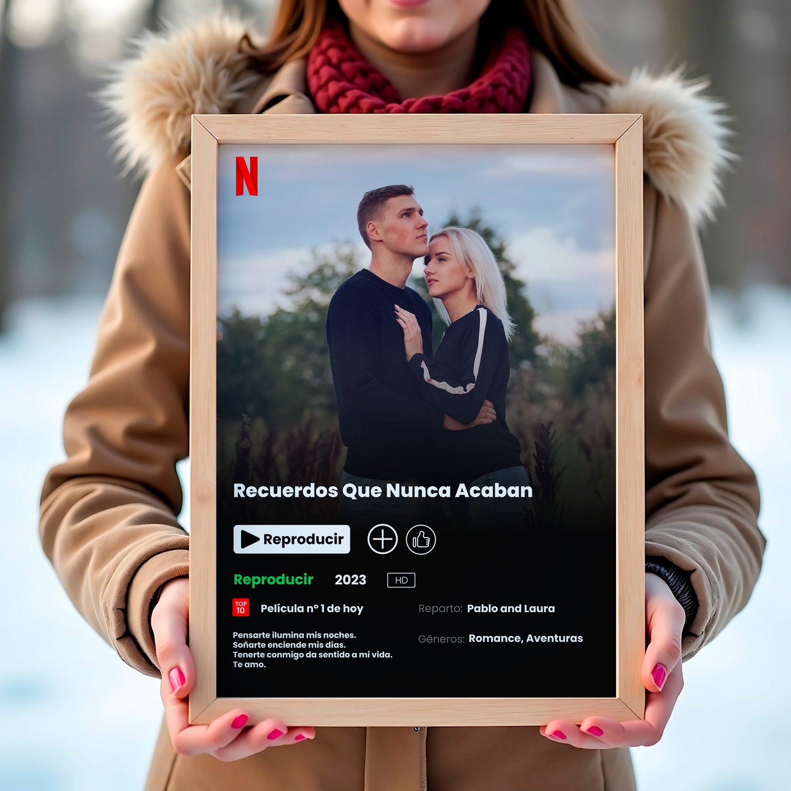 Cartel personalizado estilo Netflix